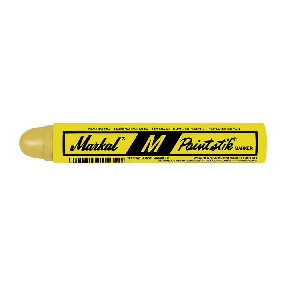 Твёрдый маркер-краска Markal b Paintstik. Маркер для резины желтый. Желтый маркерный. Шина карандашом.