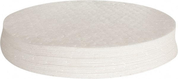 Brady SPC Sorbents DTO25 Drum Top Pads; Application: Oil Only; Oil Only ; Capacity (Gal.): 6.00 ; Total Package Absorption Capacity: 6 ; Diameter (Inch): 22; 22 ; Drum Compatibility: 55 Gal. Drums w/1 & 2 Holes; 55 Gal. Drums w/1 & 2 Holes ; Material: Polypropylene 