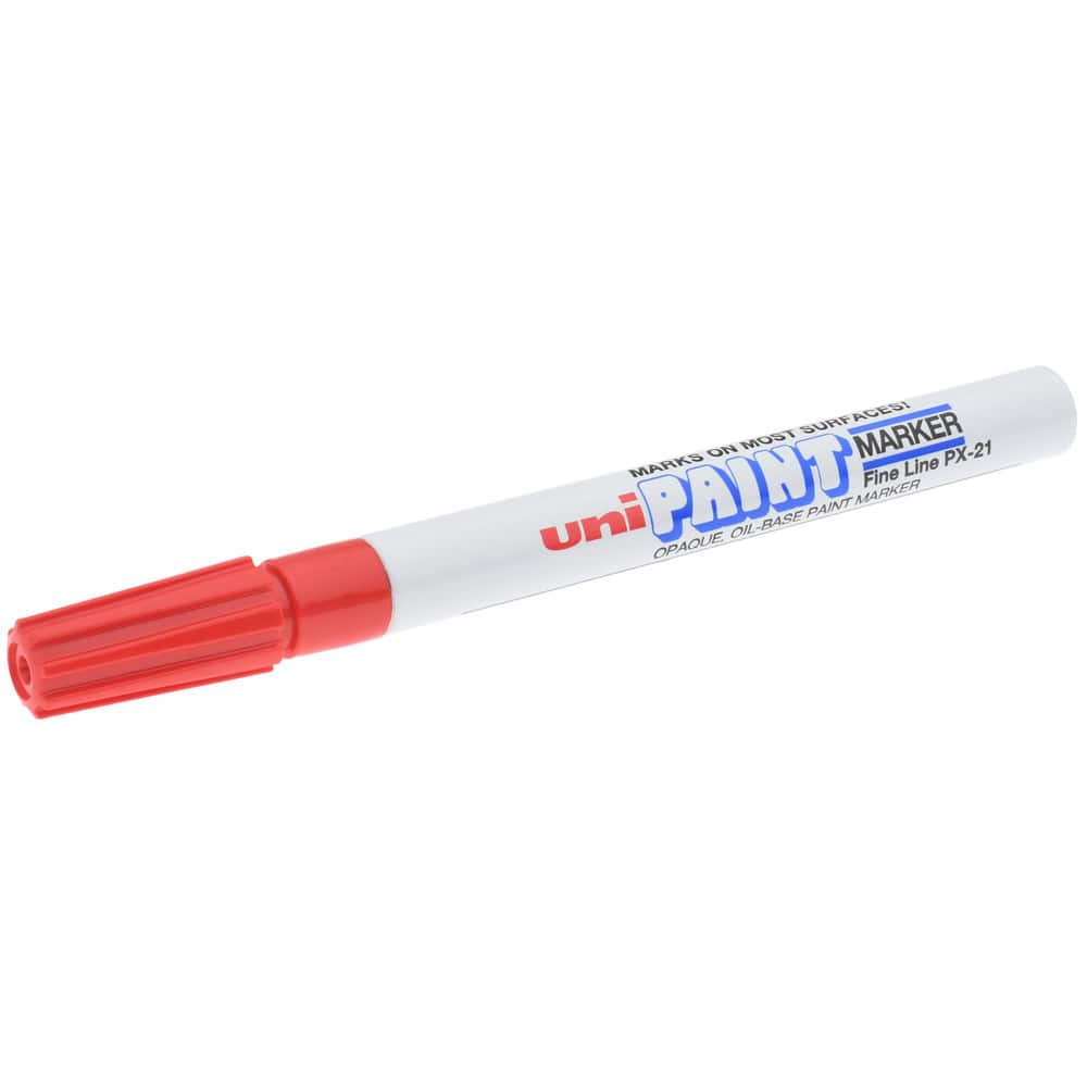 Paint Pen Marker: Red, Oil-Based, Line Point