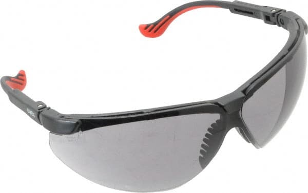 Uvex S3301 Safety Glass: Scratch-Resistant, Polycarbonate, Gray Lenses, Full-Framed, UV Protection 
