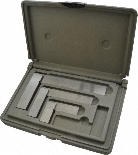 3 Piece, 1-1/2, 3, 4 Inch Base Length, 2, 4, 6 Inch Blade Length, Square Set