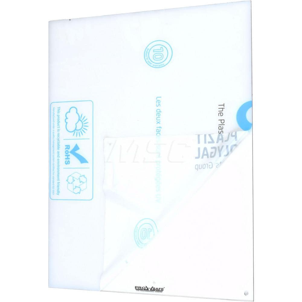 PRO-SAFE 70029-L Shield: Polycarbonate, 16" Wide, 20" Long, 1/8" Thick Image