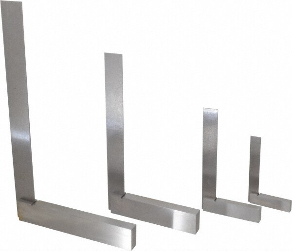 4 Piece, 3, 4, 6-9/32, 8-1/4 Inch Base Length, 4, 6, 9, 12 Inch Blade Length, Square Set