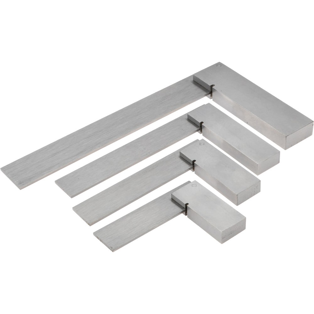 4 Piece, 2, 2-3/8, 3, 4 Inch Base Length, 2, 3, 4, 6 Inch Blade Length, Square Set