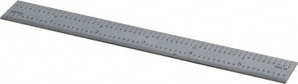 Made in USA PEC 6 Rigid Stainless Steel 4R Machinist Engineer Ruler / Rule  1/64, 1/32, 1/8, 1/16