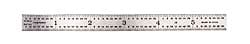 Steel Rule: 6" OAL, 3R Graduation, Flexible, 1/2" OAW
