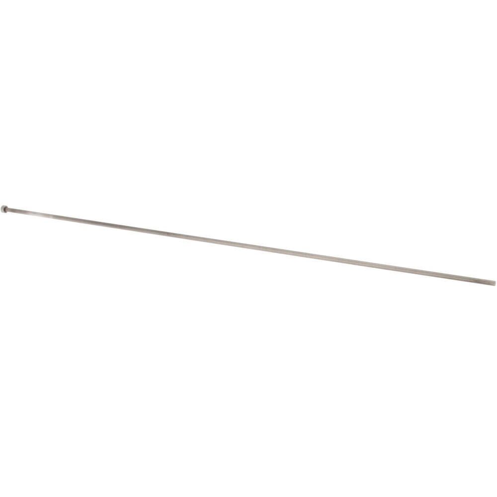 Straight Ejector Pin: 2.2 mm Pin Dia, 250 mm OAL, Steel
