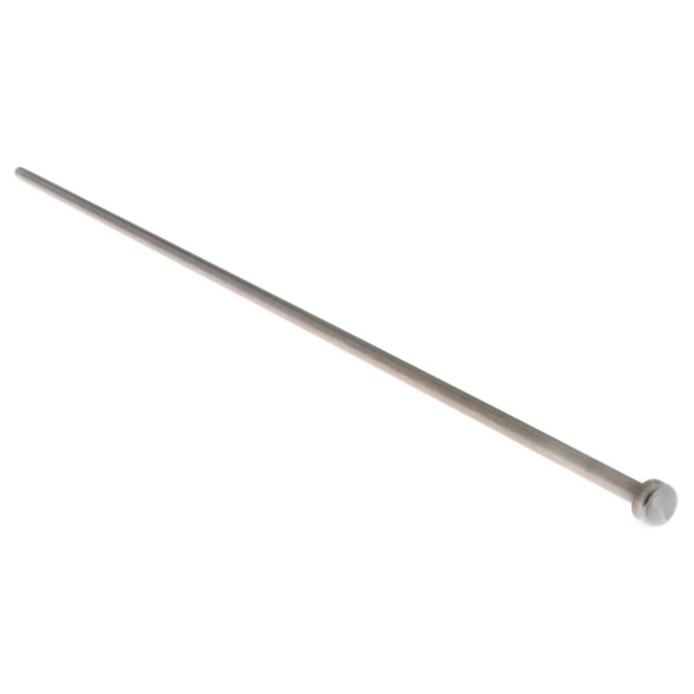 Straight Ejector Pin: 3.7 mm Pin Dia, 250 mm OAL, Steel