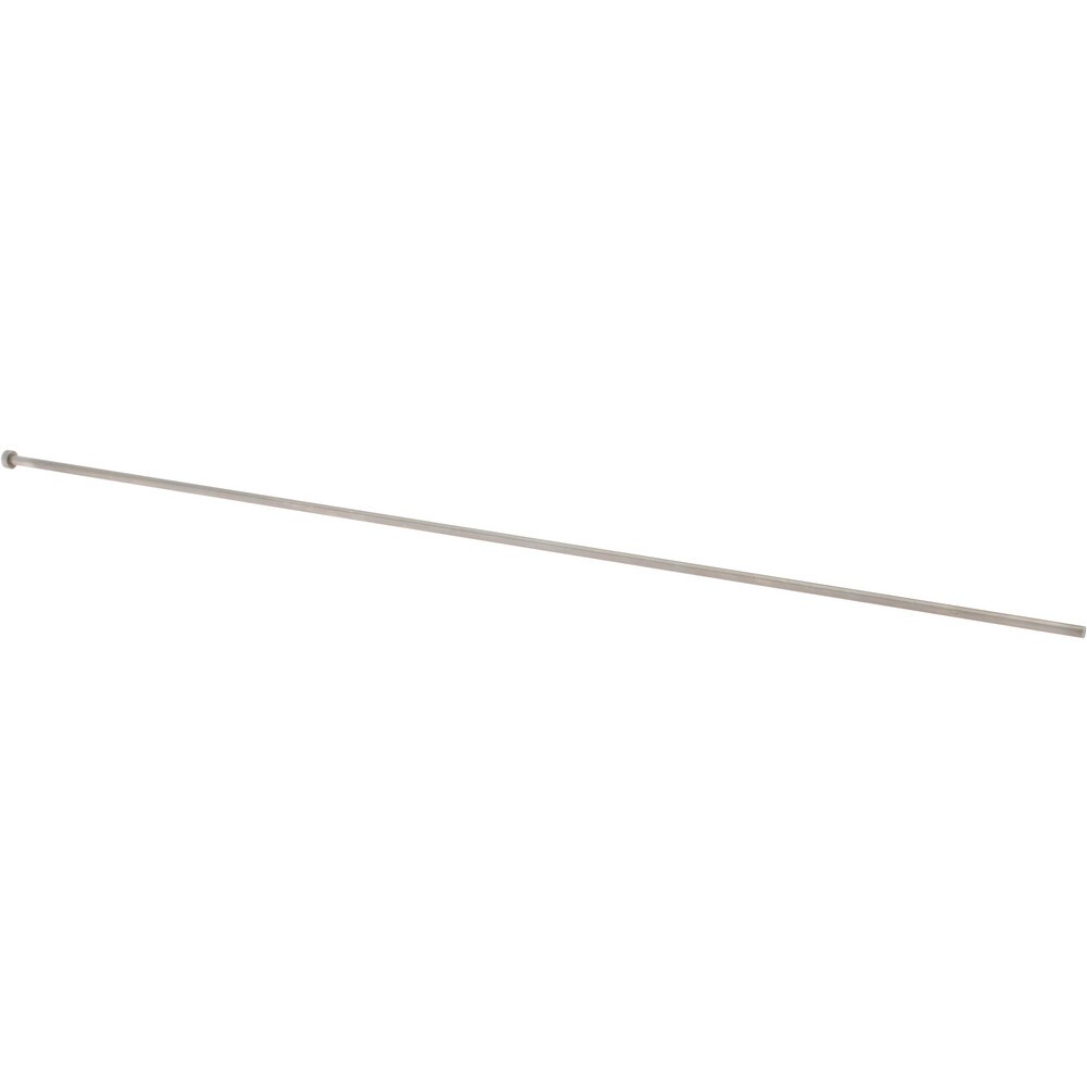 Straight Ejector Pin: 3.7 mm Pin Dia, 400 mm OAL, Steel