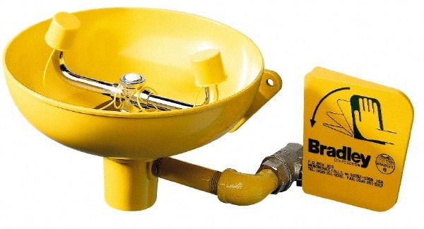 Bradley S19-220 Wall Mount, Plastic Bowl, Eyewash Station Image