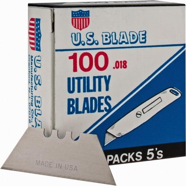 U.S. Blade Utility Knife Blade: - 100 Pack | Part #115-23