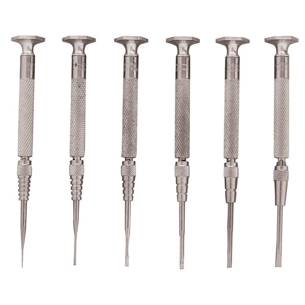 Screwdriver Set: 6 Pc, Slotted