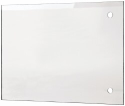 Shield: Acrylic, 6" Wide, 8" Long, 1/8" Thick