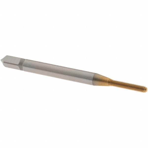 Thread Forming Tap: #1-72 UNF, Bottoming, Cobalt, TiN Coated