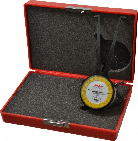 Inside Dial Caliper Gage: 3/4 to 1-3/4", 0.001" Graduation, 0.0015" Accuracy