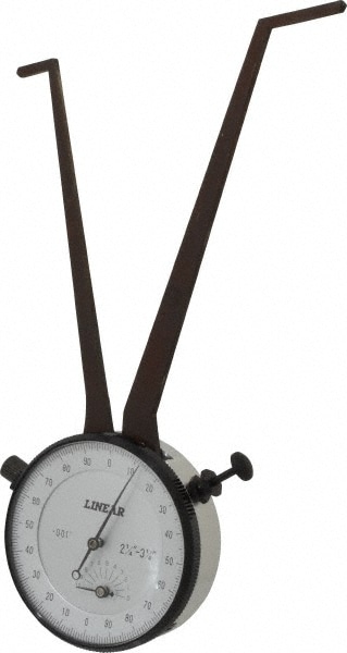 Value Collection 6612-0030 Inside Dial Caliper Gage: 2-1/4 to 3-1/4", 0.001" Graduation, 0.0015" Accuracy Image