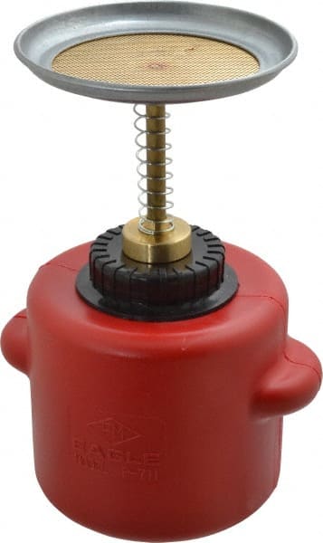 EAGLE P711 Plunger Can,1 qt.,Polyethylene,Red 