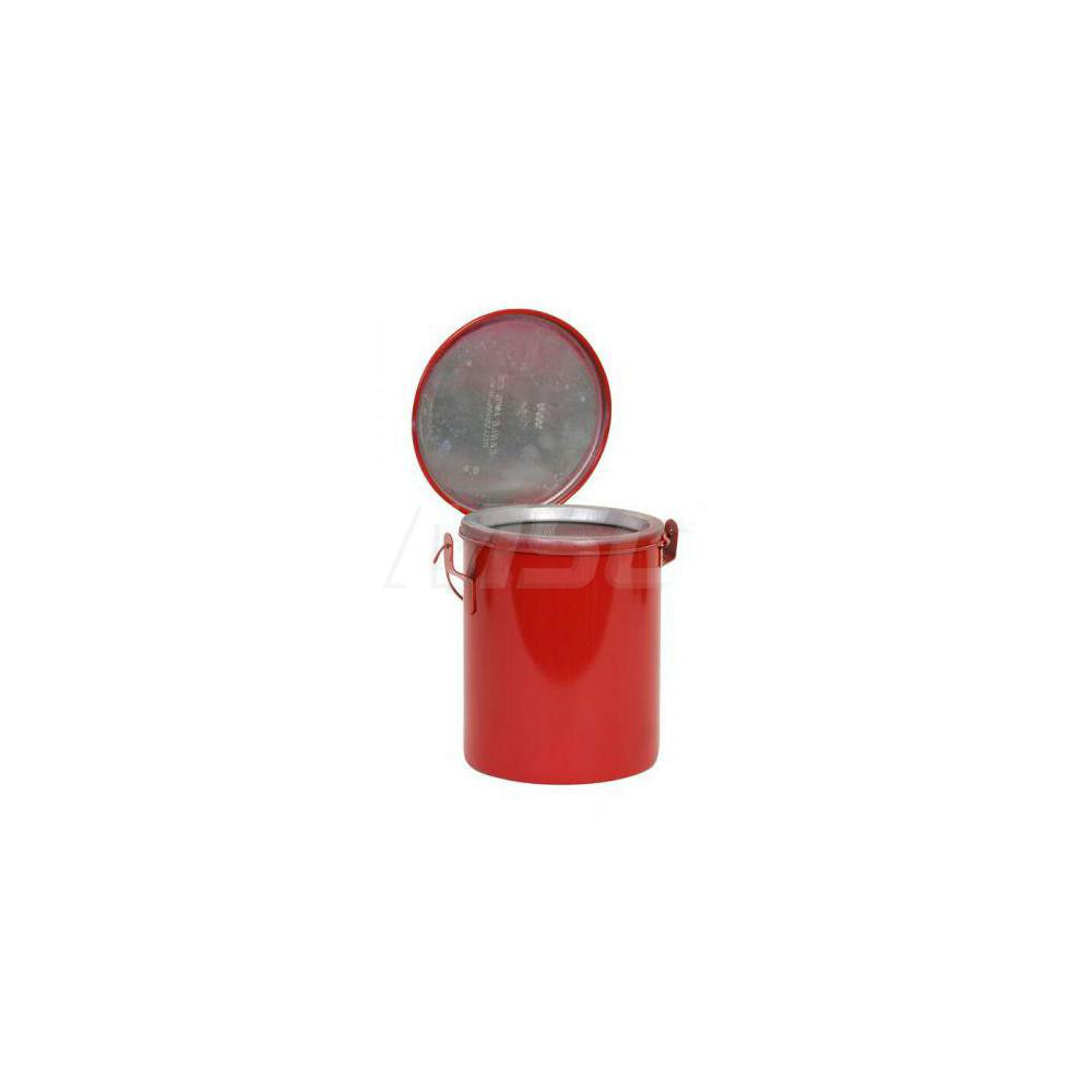 Eagle B-601 1 Quart Bench Safety Can - Red, Galvanized Steel, FM Approved