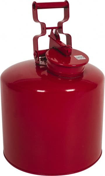 Eagle 1425 Safety Disposal Cans; Capacity (Gal.): 5.0 ; Capacity: 5.0 ; Material: Galvanized Steel ; Can Material: Steel ; Color: Red ; Approval Listing/Regulations: FM 