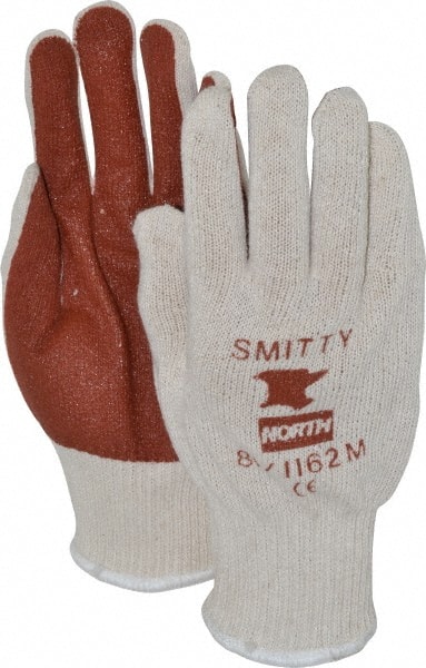 General Purpose Work Gloves: Medium, Nitrile Coated, Cotton Blend