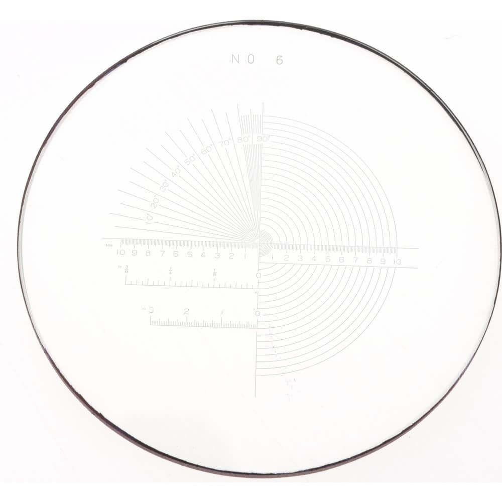 SPI 40-246-1 1-3/8 Inch Diameter, Optical Comparator Chart and Reticle 