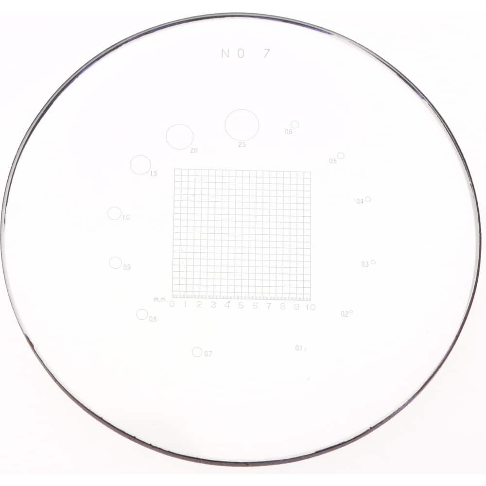 SPI 40-247-9 1-3/8 Inch Diameter, Optical Comparator Chart and Reticle 