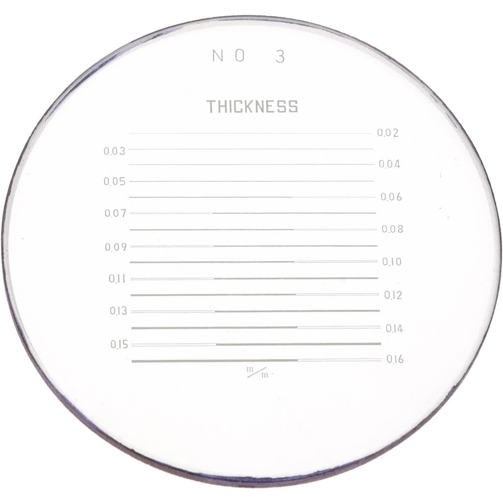 SPI 40-083-8 1 Inch Diameter, Optical Comparator Chart and Reticle 