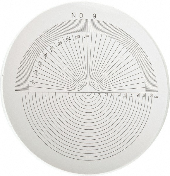 SPI 40-089-5 1 Inch Diameter, Optical Comparator Chart and Reticle Image