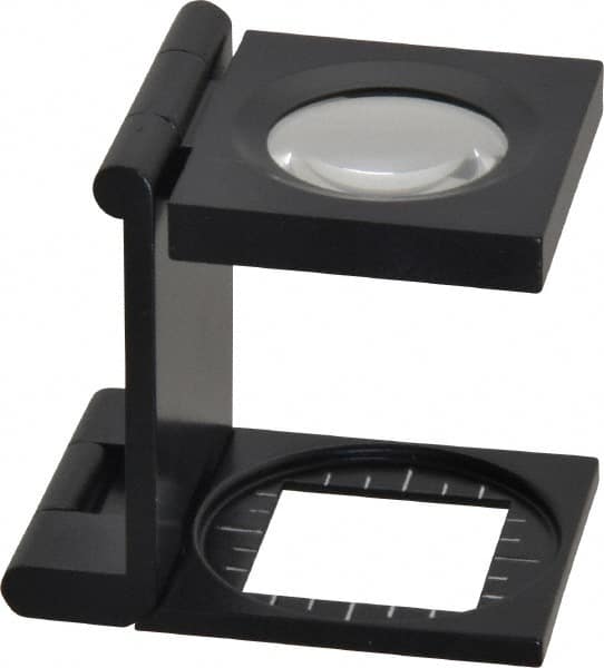 Stand Magnifiers; Maximum Magnification: 8x ; Lens Diameter (Inch): 3/4 ; Linen Tester: Yes ; Graduation (Inch): 1/8 ; Magnification: 8x ; Material: Metal
