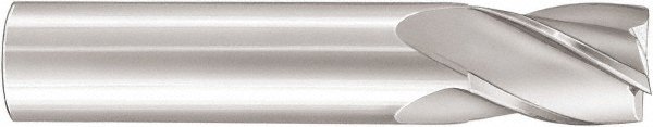 Square End Mill:  0.0787" Dia, 0.1575" LOC, 0.1181" Shank Dia, 4 Flutes, Solid Carbide