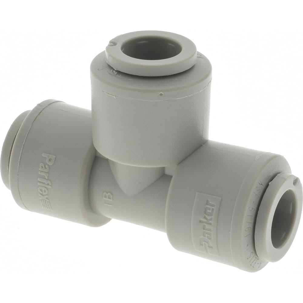 Push-To-Connect Tube to Tube Tube Fitting: Union Tee, 3/8" OD
