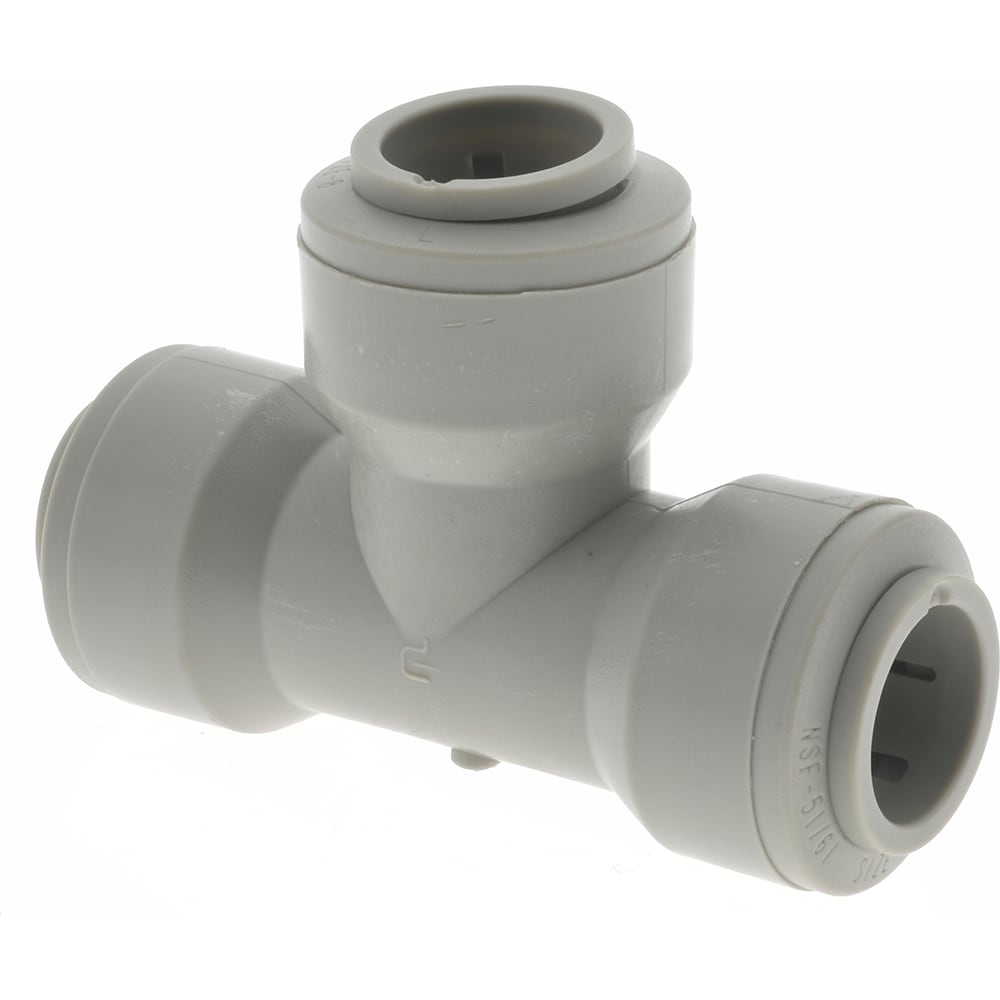 Push-To-Connect Tube to Tube Tube Fitting: Union Tee, 1/2" OD