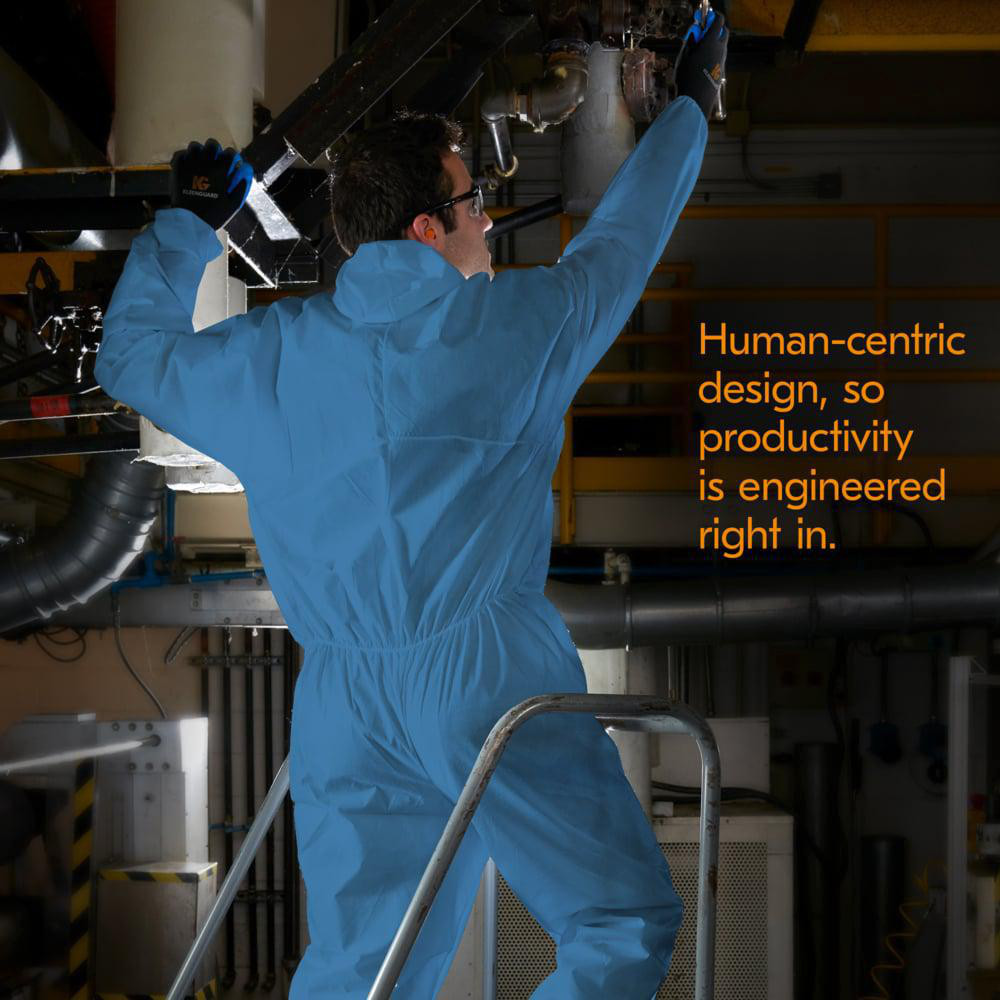KleenGuard - Disposable Coveralls: Particle Protection, Size X-Large ...