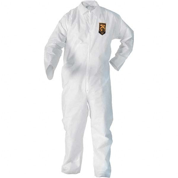 KleenGuard 49103 Disposable Coveralls: Size Large, SMS, Zipper Closure 