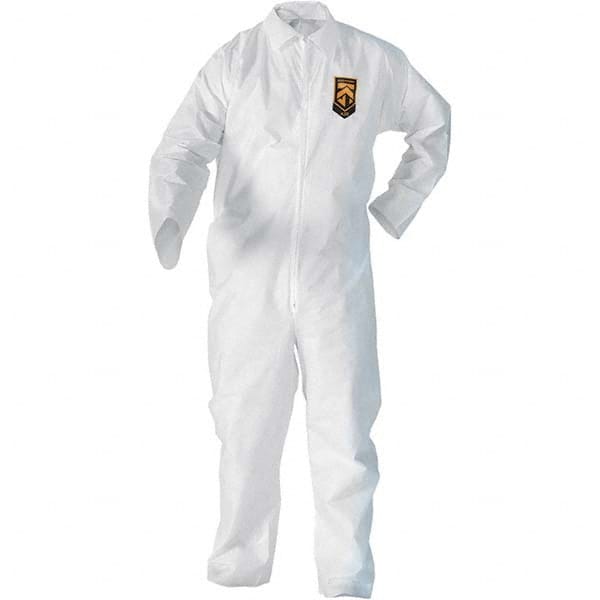 KleenGuard 49104 Disposable Coveralls: Size X-Large, SMS, Zipper Closure 