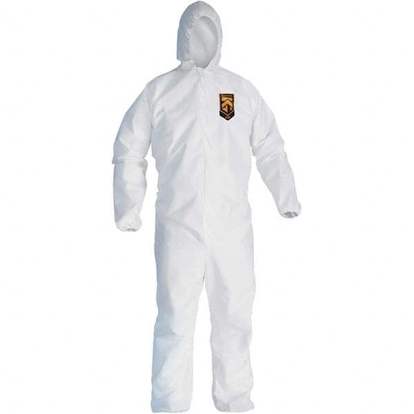KleenGuard 49113 Disposable Coveralls: Size Large, SMS, Zipper Closure 