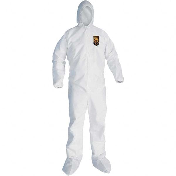 KleenGuard 49124 Disposable Coveralls: Size X-Large, SMS, Zipper Closure 