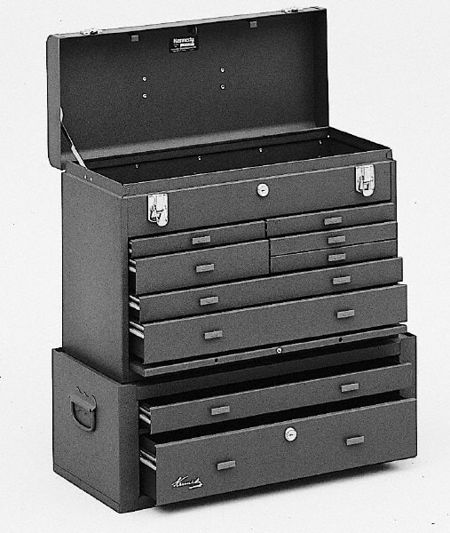 Kennedy 520/MC-22 9 Drawer, 2 Piece, Brown Steel Machinists Combo 