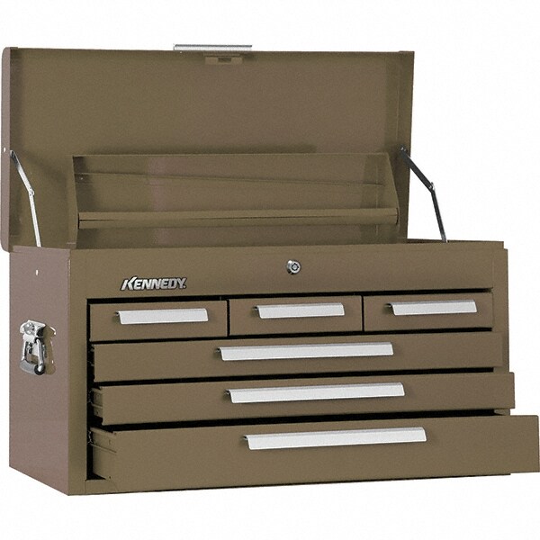 Tool Chest: 6 Drawers, 12-1/8" OAD, 14-3/4" OAH, 26-1/8" OAW