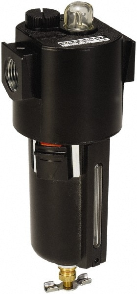 Compact Compressed Air Lubricator: 1/2" Port, NPT Ends, 64 CFM