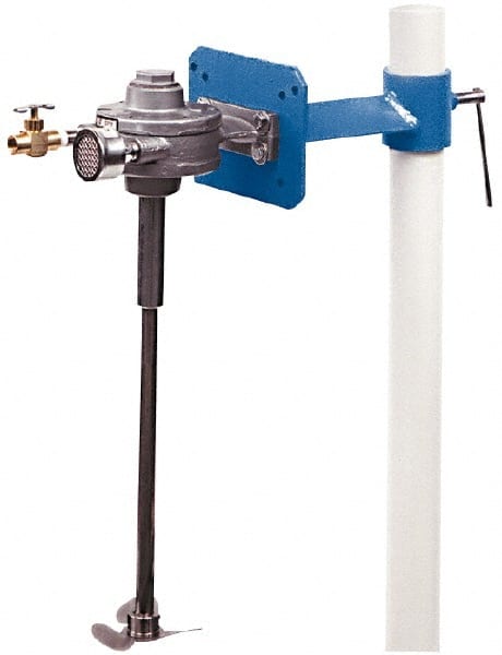 50 to 80 psi Air Pressure, 5 Gallon Mixing Capacity, 1/4 to 1/2 hp, Pipe Clamp, Air Powered Mixer