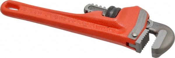 Straight Pipe Wrench: 6" OAL, Cast Iron