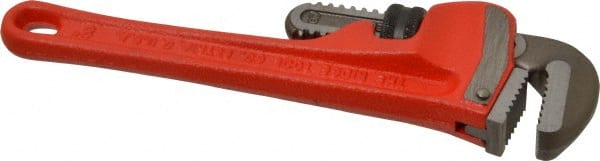 Straight Pipe Wrench: 8" OAL, Cast Iron