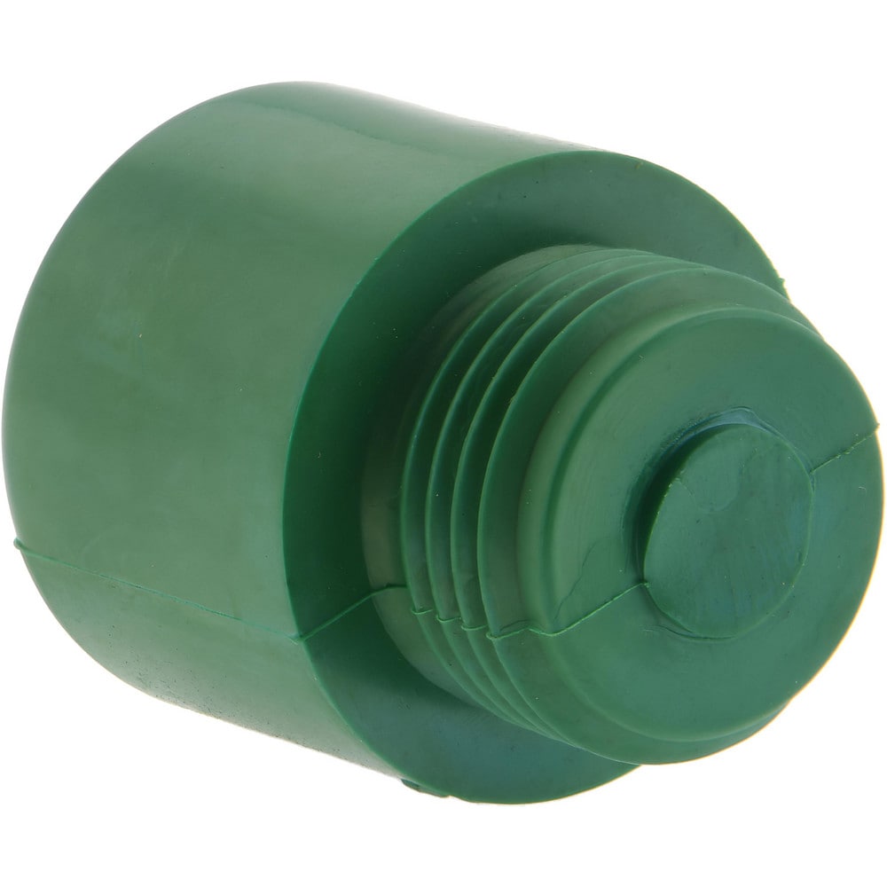 1" Face Diam, Grade Hard, Green Hammer Tip/Face