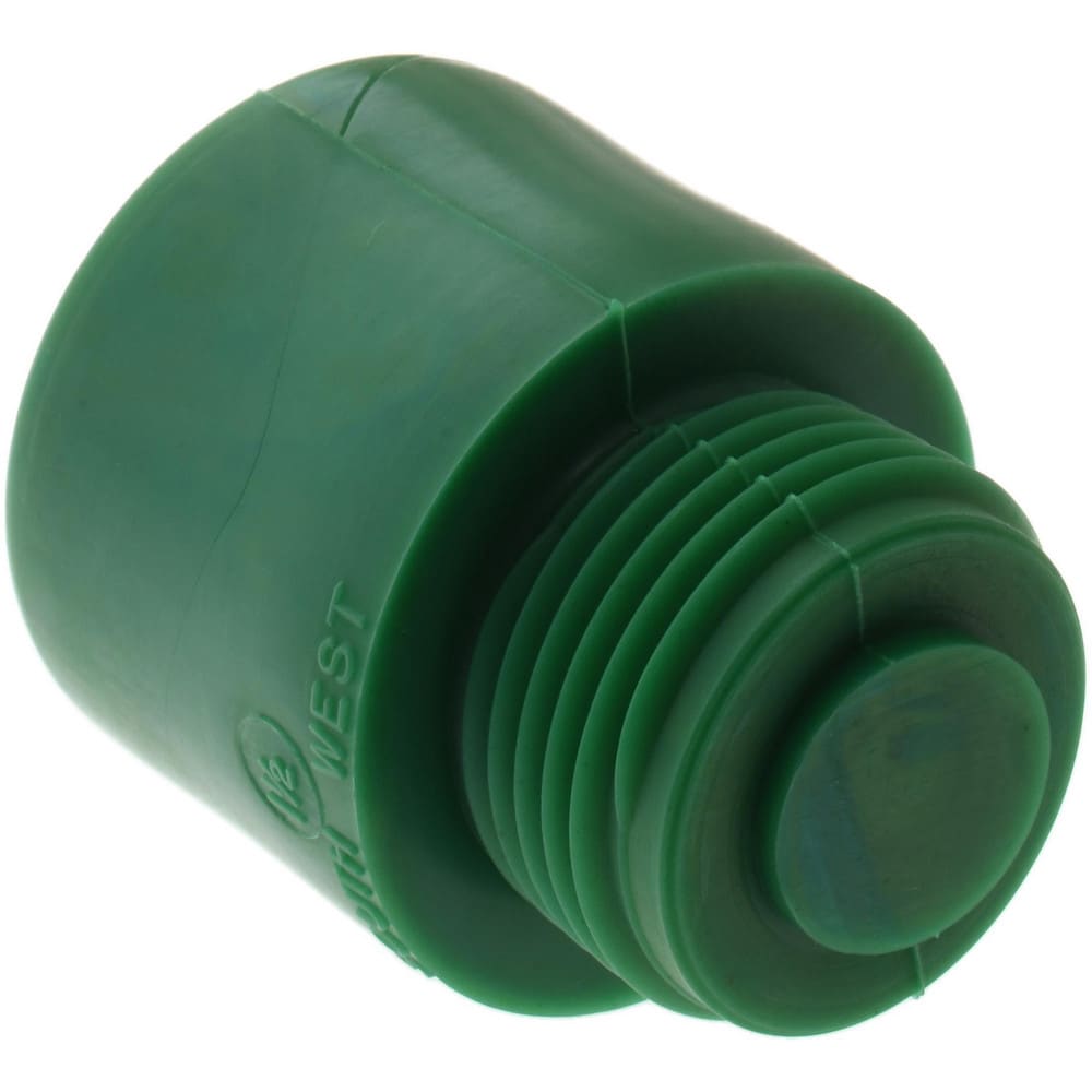 1-1/2" Face Diam, Grade Hard, Green Hammer Tip/Face