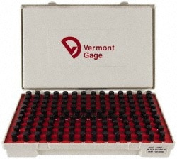 Vermont Gage 901200600 Class ZZ Plug Gage Set: 0.501 to 0.625" Range, 125 Pc Image