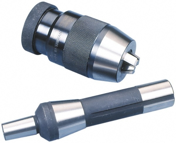 Drill Chuck: 1/32 to 1/2" Capacity, Tapered Mount, JT33