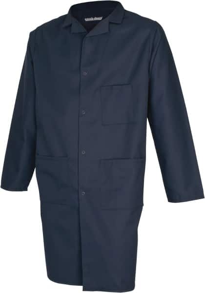 PRO-SAFE - Size XL Navy Blue Lab Coat | MSC Industrial Supply Co.