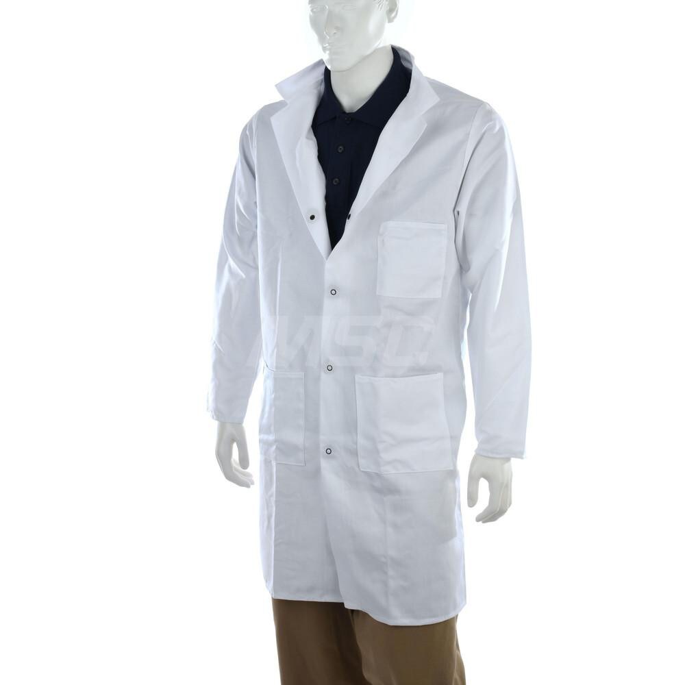 Pro Safe Size M White Lab Coat 06649735 Msc Industrial Supply 8169