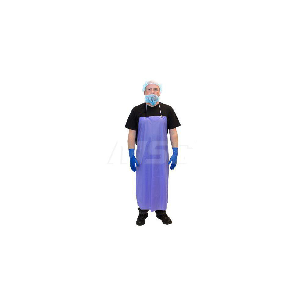 Safety Zone Bib Apron 45" Length, 6 mil Thick, Blue MSC Direct